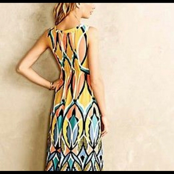 Anthropologie EUC Floreat Dhalia Embroidered Maxi - Picture 2 of 7